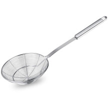Edelstahl-Spinnensieb zum Frittieren, hitzebeständige Premium-Schöpfkelle mit Drahtsieblöffel und Spinnennetz-Schüsseldesign, langlebige