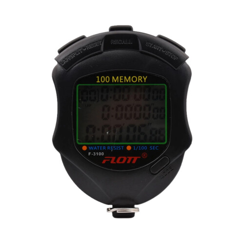 Professional Timer Stopwatches 10/30/60/100 Lap Memory-F3100