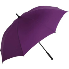 Large Windproof Golf Umbrella with Automatic Open, Reinforced Ribs, Extra Large Purple Canopy