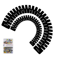 Professional Sewing Hemming Ruler With- Black