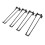 Tischbeine, U-Form, schwarz, moderne, 15