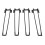 Tischbeine, U-Form, schwarz, moderne, 2