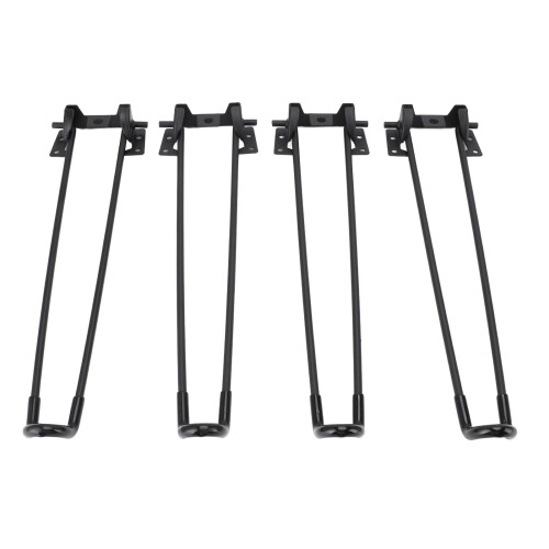 Tischbeine, U-Form, schwarz, moderne, 1