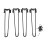 Tischbeine, U-Form, schwarz, moderne, 1