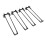 Tischbeine, U-Form, schwarz, moderne, 5