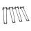Tischbeine, U-Form, schwarz, moderne, 4