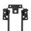 Tischbeine, U-Form, schwarz, moderne, 6