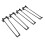 Tischbeine, U-Form, schwarz, moderne, 13