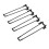 Tischbeine, U-Form, schwarz, moderne, 12
