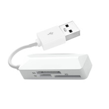 USB-Kortläsare /TF/XD 3-i-1 Multifunktionell  Plug And  Höghastighetsminneskortläsare-Konverterare