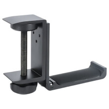 Soporte Plegable para Auriculares Debajo del Escritorio, de Aluminio, con Gancho para Auriculares para Juegos, Almohadilla de Silicona Antideslizante,