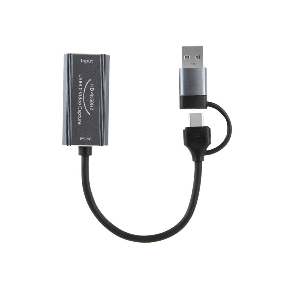 4K Video Capturing Card Type C+Usb To Hdtv Video Grabber Recorder For Game Camcorder Camera Recording Live Streaming 4854110103023