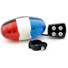 Bright Tail Light Cycling Horn, Easy to be fixed on the bicycle With Flash Modes, 4-Sound Electronic Horn Loud Siren LED Light USB Rechargeable