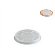 Round Embossed Serving Dish Flexible Food Safe Materials-5301