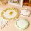 Round Embossed Serving Dish Flexible Food Safe Materials-5301 5