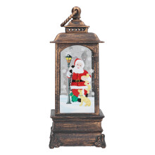 Muzikale sneeuwbol met sneeuwpop en verlichting, kerstdecoratie voor de eettafel, timerfunctie, werkt op batterijen of USB, kerstcadeau.