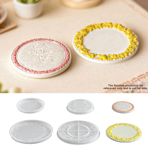 Round Embossed Serving Dish Flexible Food Safe Materials-5301 1