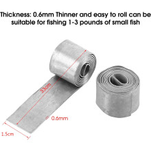 Plomos ajustables para accesorios de pesca, plomo puro de alta calidad y respetuoso con el medio ambiente, rollo de cuero suave para artículos de