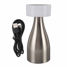 Rechargeable Battery Table Lamp Touch Controlled Stepless Dimming Cordless Design Color Temperature Adjustment Gold Finish Base For Indoor And Outdoor