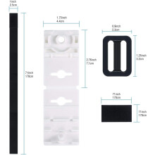 Kit de fixação para enrolador de capa solar para piscinas enterradas, com componentes duráveis e tamanho universal para piscinas de 3m a 7,3m.