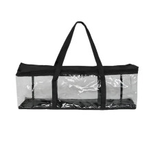 CD Storage Bag With Zipper, Clear Cover, Dustproof Disc Case, Strong Carry Handles, PC PS Xbox Compatible
