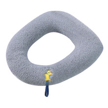 Set da bagno multicolore per WC, copriwater morbido, spesso e lavabile con anello di tenuta caldo per l'inverno, salute e igiene garantite, facile da