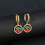 Practical Cherry Dangle Earrings Pendant Earrings Copper-D 6
