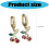 Practical Cherry Dangle Earrings Pendant Earrings Copper-D 4