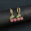 Practical Cherry Dangle Earrings Pendant Earrings Copper-D 7