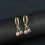 Practical Cherry Dangle Earrings Pendant Earrings Copper-D 5