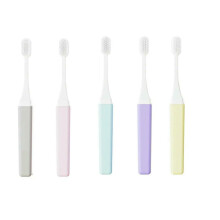 Travel Toothbrush Set with UltraFine Soft Bristles, Compact Folding Design for Camping and Hiking