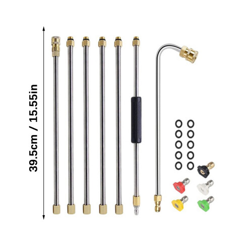 Multifunctional Pressure Washer Extension Kit 5 Sprays-Set 1 2