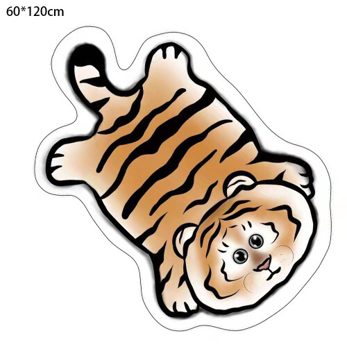 Αδιάβροχο χαλί μικρής επιφάνειας με animal print, εύκολο στο χειρισμό και τη φροντίδα 1