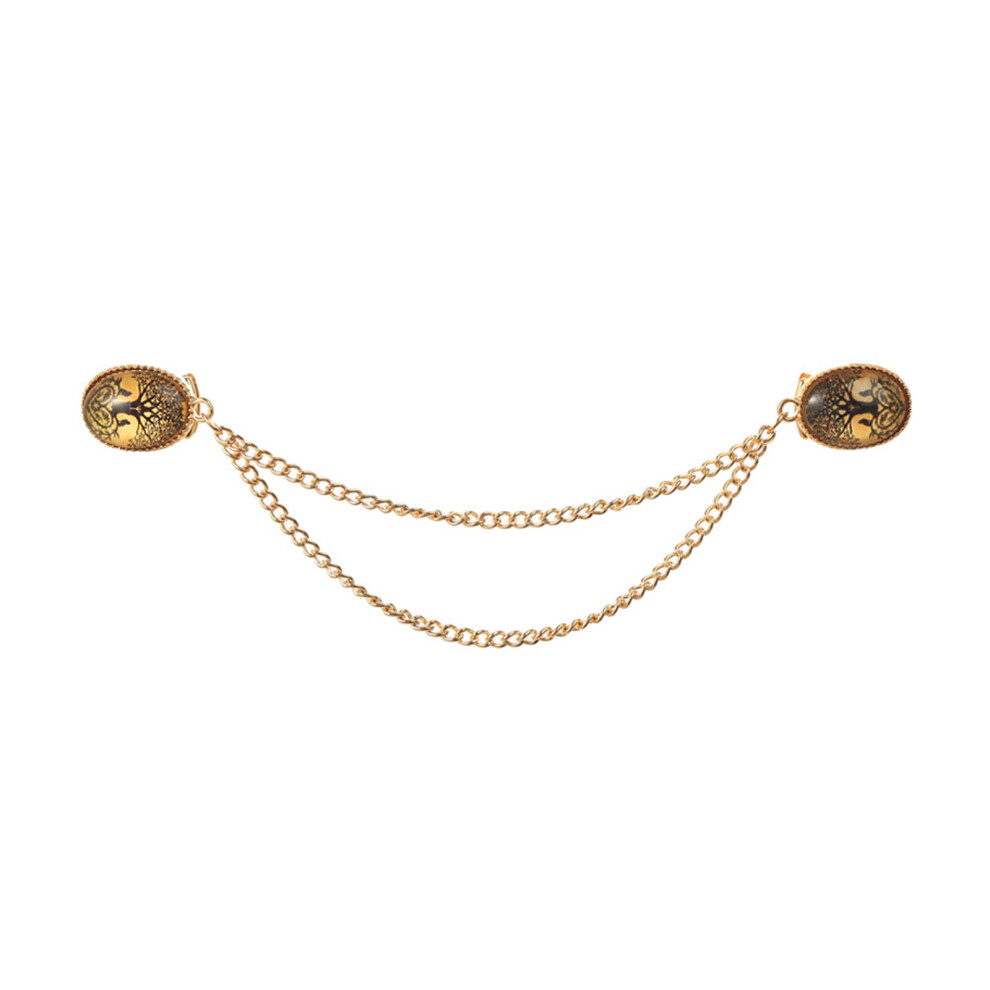 Unique Brooch Pin Fashion Flower Chain Badge Beautiful-Style2