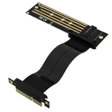 M2 Till PCIE-Riser PCIe X4 PCI-E3.0 4x Till M.2 NVMe M Key 2280-Riserkort Gen3.0-Kabel M2 Key-M PCI-Express-Förlängningssladd