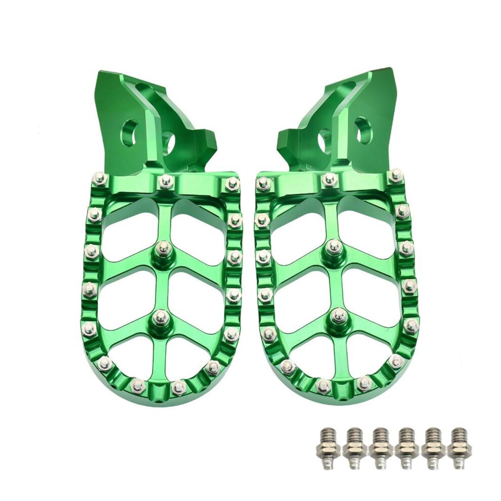 Electric Motorcycle Foot Pegs Aluminum Performance For Surron And Ultrabee Green 9426802791037