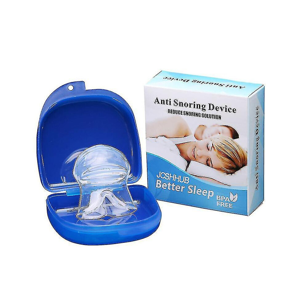 Kikidex (As Show, One Size) Tongue Anti Snoring Medical Silicone Anti Snore Device Apnea Aid Tongue Retainer