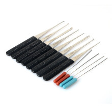 (As show, One size) Taie 12 Pcs Lock Broken Key Extractor Removal Hooks Needle Automatic Locksmith Tool Set Key Removal Extractor Tools Kits