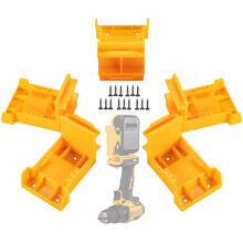 5Pcs Portable Battery Base Bracket For 18V/20V Battery-Yellow
