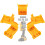5Pcs Portable Battery Base Bracket For 18V/20V Battery-Yellow 1