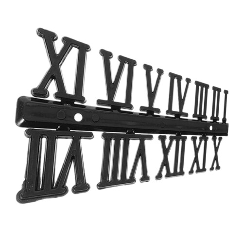 6 Sets Roman Numeral Clock Replacement Numbers Easy to Read DIY Wall Clock  Decor