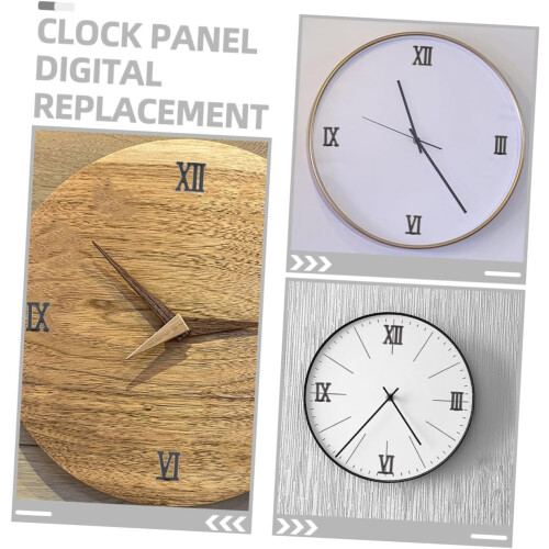 6 Sets Roman Numeral Clock Replacement Numbers Easy to Read DIY Wall Clock  Decor 1