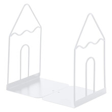 Metal Bookends Heavy Duty Iron Book Supports Decorative Desktop Organizer for Home and Office