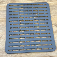 Tapis d'évier en silicone résistant à la chaleur, antidérapant, flexible et compatible lave-vaisselle (41,3 cm x 32,4 cm x 0,6 cm)