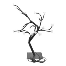 Cseresznyevirág bonsai fa, állítható ágú LED-es világítású dekoratív fa otthoni dekorációhoz, asztali lámpa, elemes időzítő,