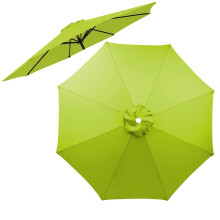 Patio Umbrella Canopy Replacement 10FT 6 Ribs Waterproof UV Protective Durable Polyester Cover