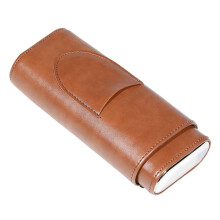 Cigar Travel Case for Men PU Leather Humidor Box with Large Capacity and Luxurious Finish