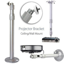 (As show, One size) Universal 20-40cm Projector Ceiling Wall Mount Aluminium Bracket 15kg Capacity