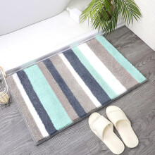 Tapis de bain à rayures en velours côtelé, en microfibre ultra-absorbante pour une oasis de bien-être dans votre salle de bain