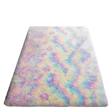 Tapis en fausse fourrure au design élégant pour le salon, ultra-doux et antidérapant, 90 x 150 cm, en polyester hypoallergénique non toxique,